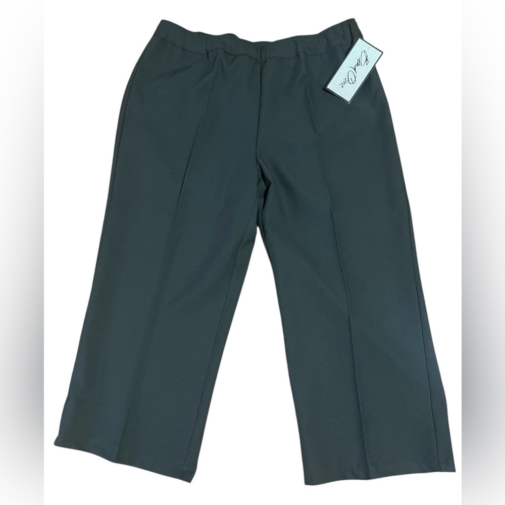 Bend Over Pants Woman’s Plus Size 20WP Charcoal Gray Elastic Waist Pull On NWT